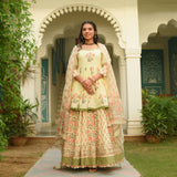 Vintage Tulip Lehenga Set