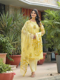 Daffodil Pale Yellow Straight Suit Set