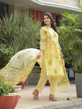 Daffodil Pale Yellow Straight Suit Set