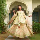 Vintage Tulip Lehenga Set