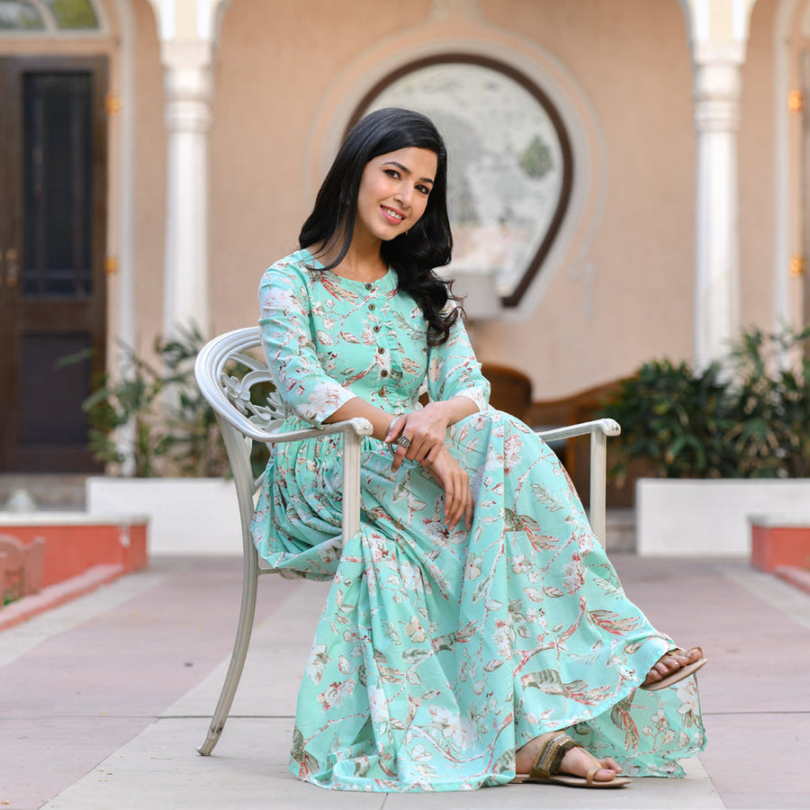 Summer Mint Green Ruffle Dress Summer Mint Green Ruffle Dress