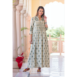 Gota Mughal Butta Tassel Dress